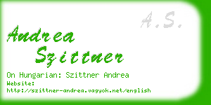 andrea szittner business card